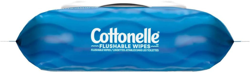 Cottonelle Fresh Care Flushable Wipes – 560 Count | Hypoallergenic, Septic-Safe, Plant-Based Cleansing Wipes