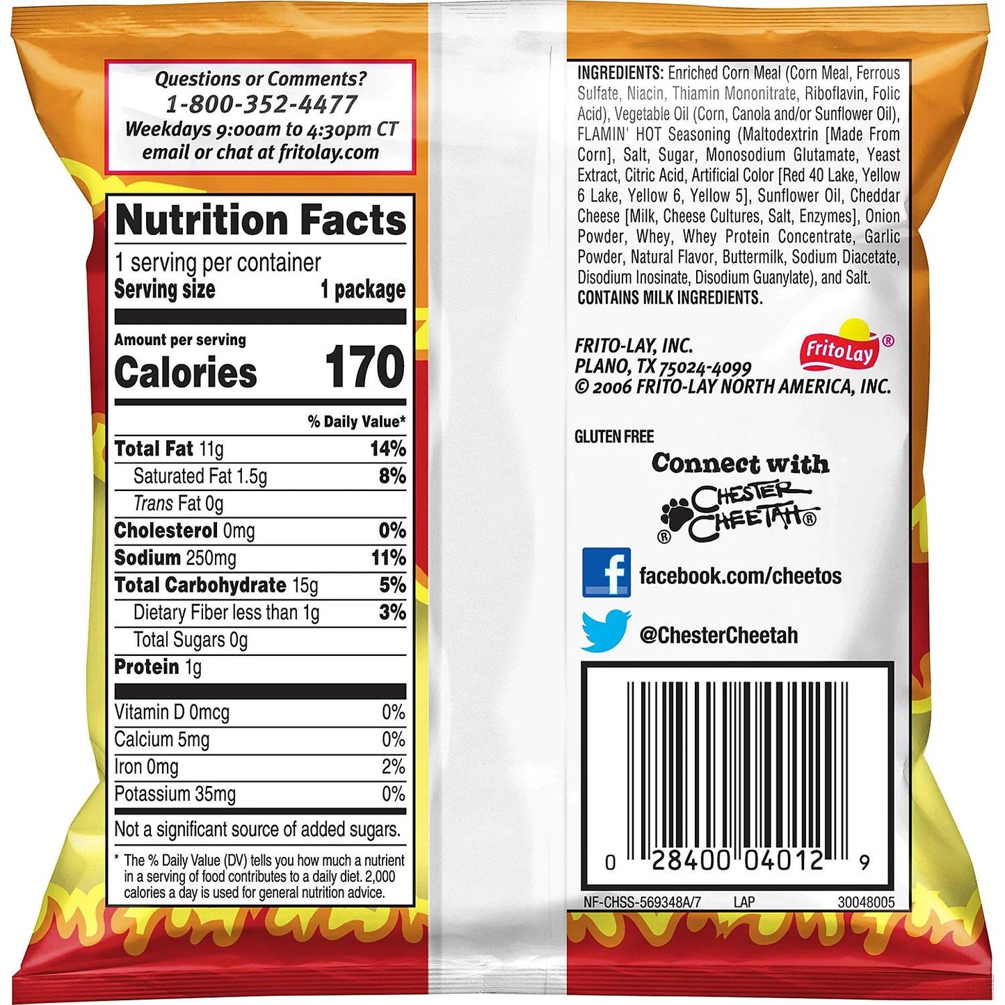 Cheetos Flamin' Hot Crunchy Snacks – 50 Count, 1 oz Bags | Bold & Spicy Flavor, Made with Real Cheese | Ideal for Parties & On-the-Go Snacking