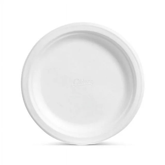 AJM Gold Label Paper Plates, 9", 600-Count – Heavy-Duty Uncoated Disposable Plates for Picnics, Parties & Everyday Use