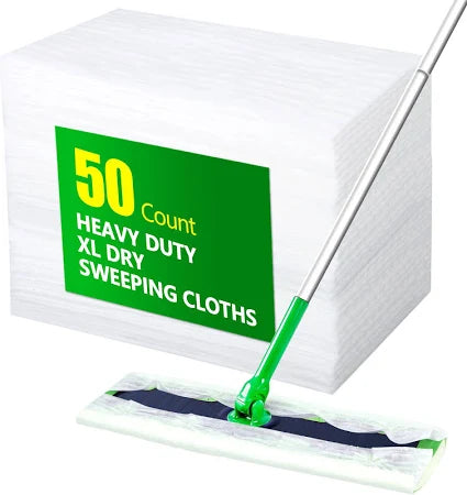 Swiffer Heavy Duty Dry Sweeping Cloth Refills, 50-Count – Floor Dust Control