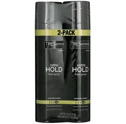TRESemmé Extra Firm Control Hair Spray 14.6 oz (2 Pack) – Long-Lasting Hold & Frizz Protection