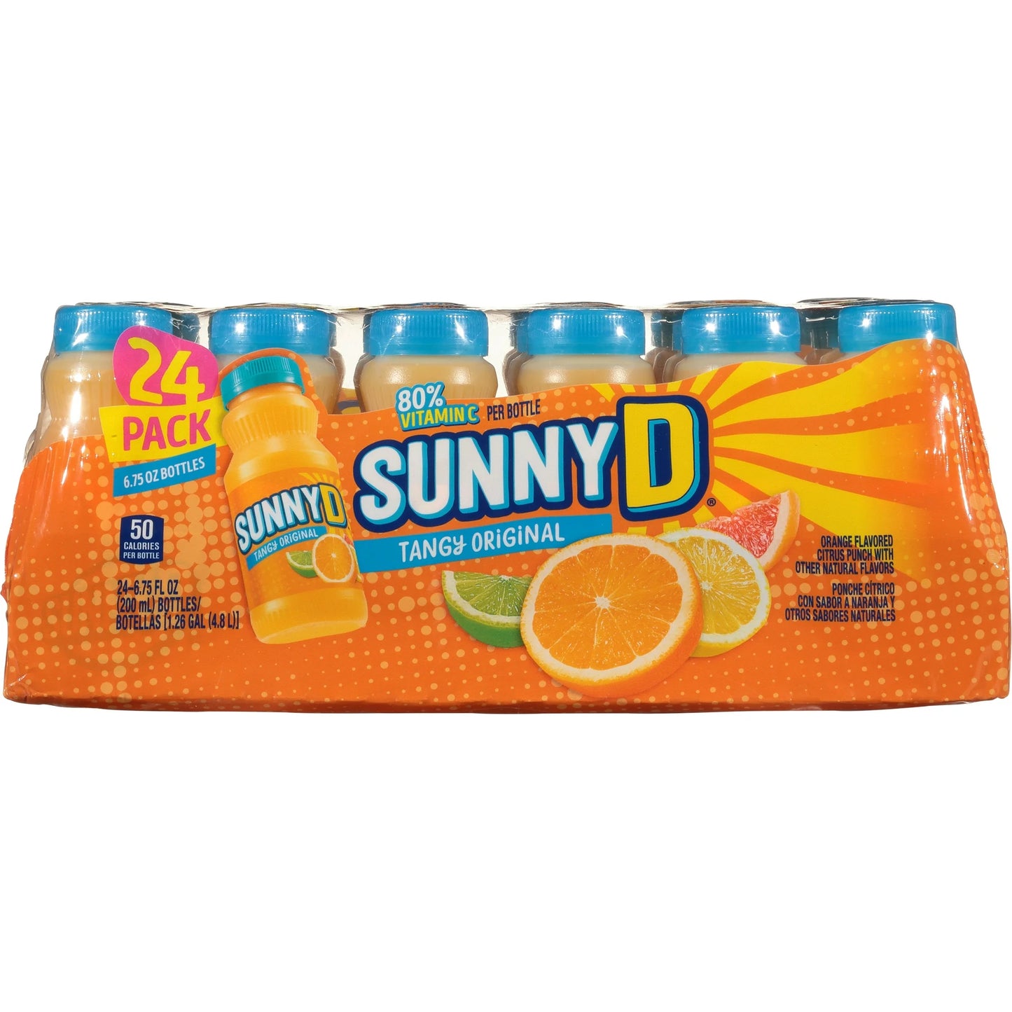 SunnyD Tangy Original Orange Flavored Citrus Punch, 6.75 fl. oz., 24 pk.
