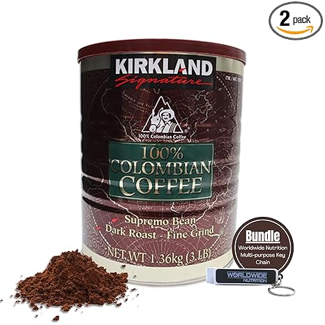 Kirkland Signature Colombian Coffee Dark Roast - 3 lbs | Premium Quality, Bold Flavor