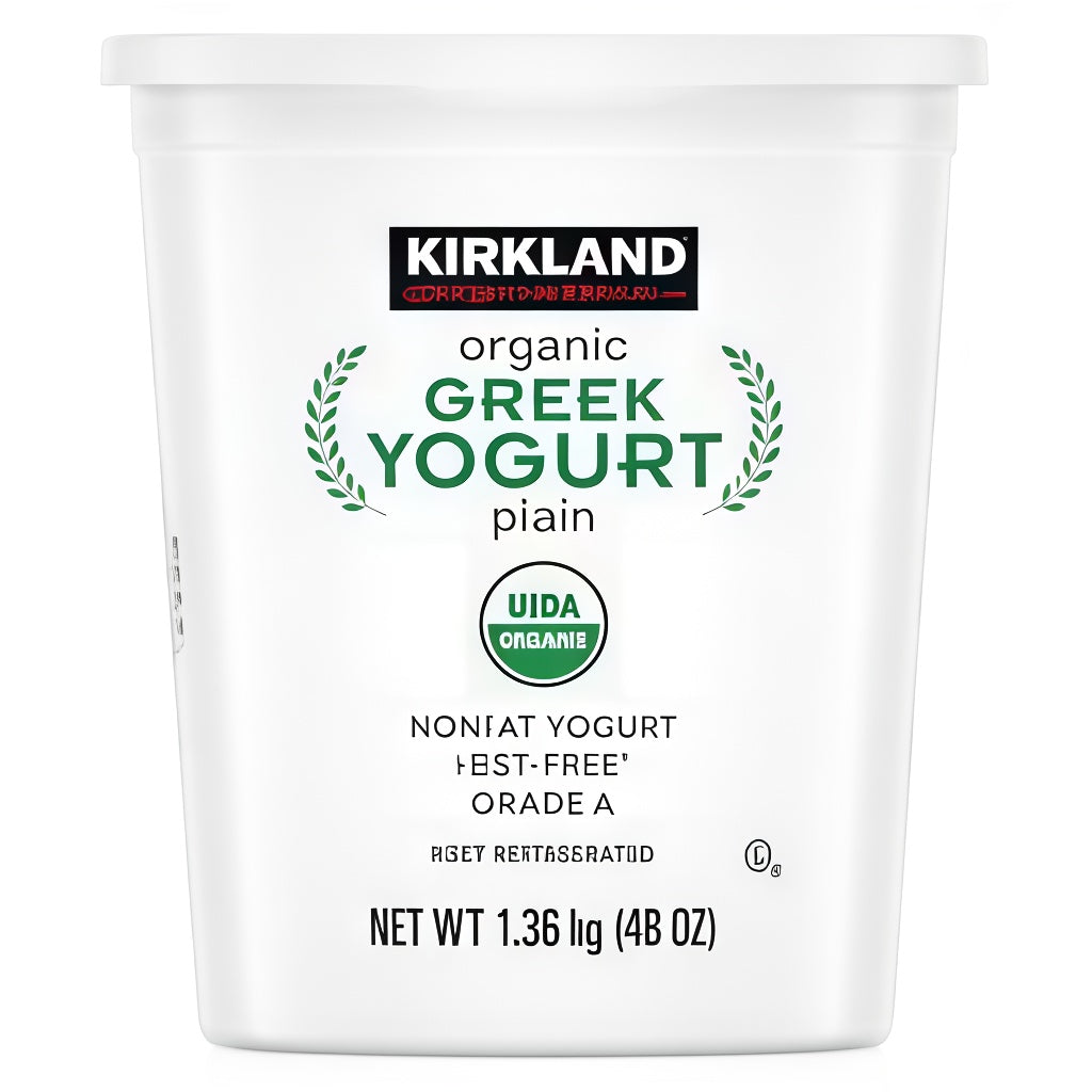Kirkland Signature Organic Greek Yogurt – 48 oz | Plain, High Protein, USDA Organic, Gluten-Free