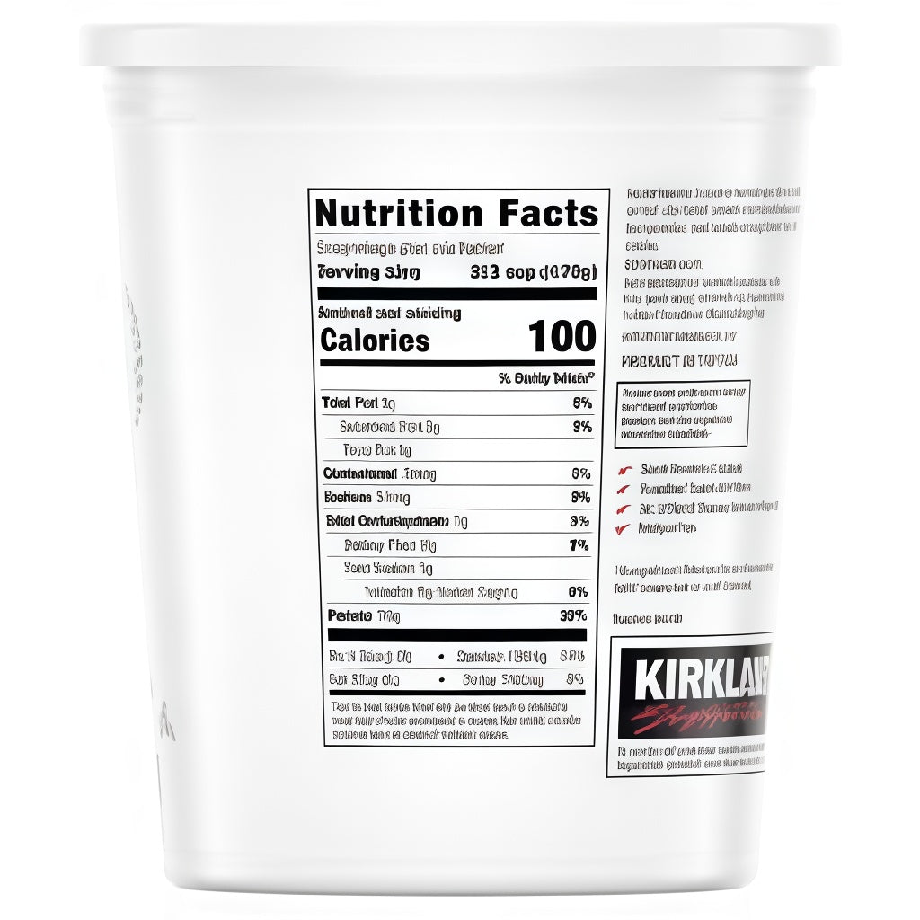 Kirkland Signature Organic Greek Yogurt – 48 oz | Plain, High Protein, USDA Organic, Gluten-Free