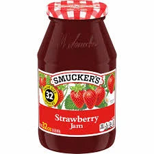 StrawberrSmucker's y Jam – 32 oz Jar (2-Pack) | Kosher, Gluten-Free, No Artificial Preservatives