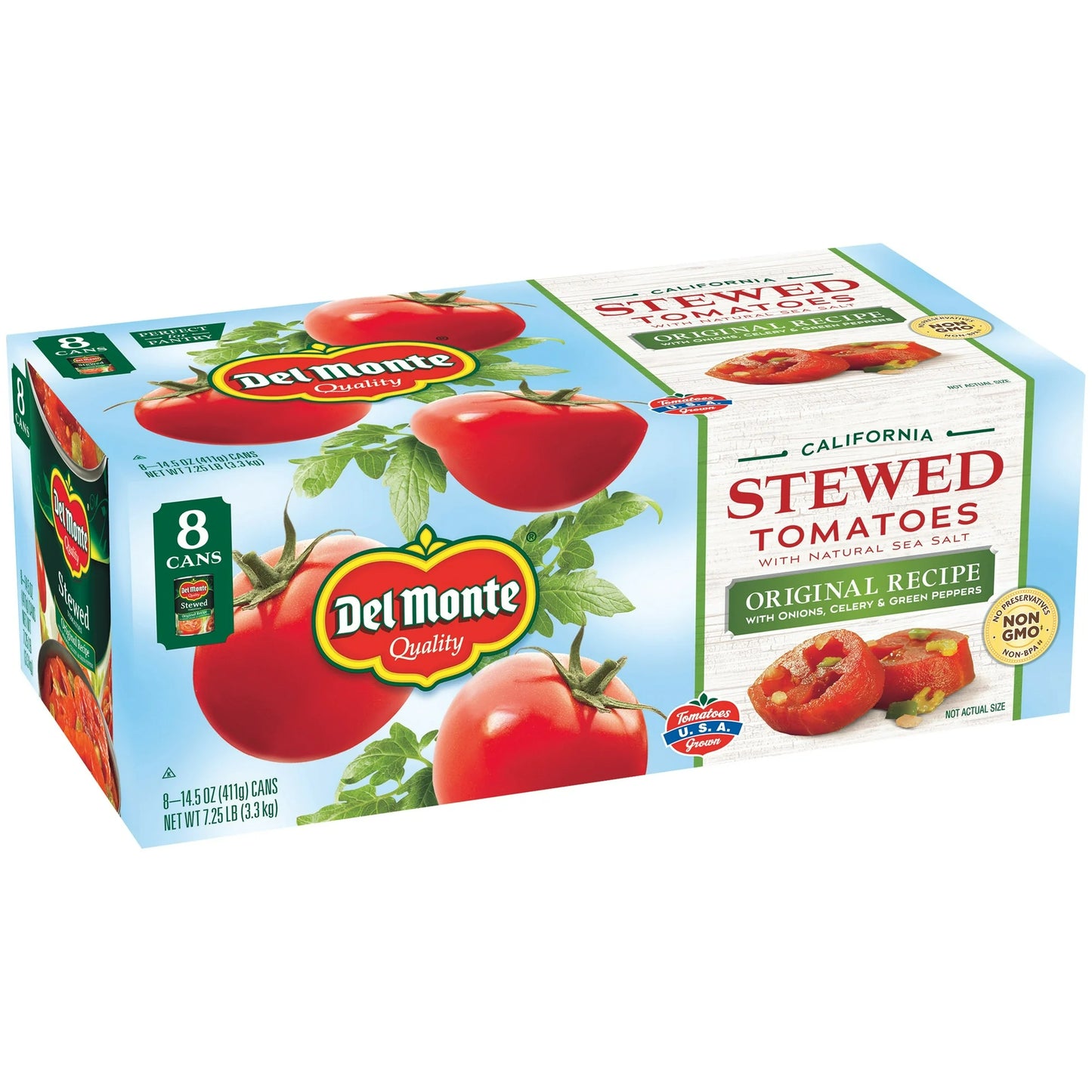 Del Monte® Original Recipe California Stewed Tomatoes 8-14.5 oz. Cans