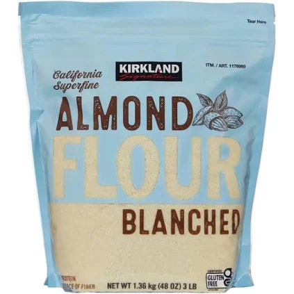 Kirkland Signature Almond Flour 3 lbs | Finely Ground Blanched Almonds for Baking & Cooking
