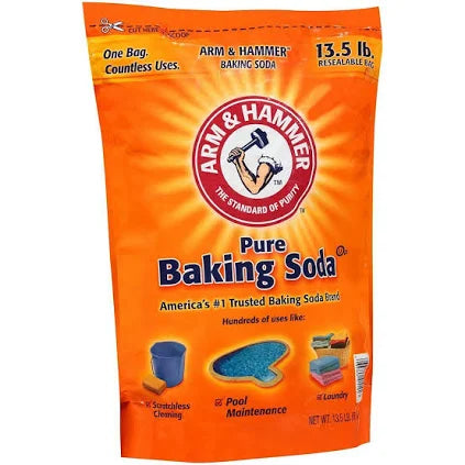 Arm & Hammer Pure Baking Soda – 13.5 lb Resealable Bag | Multi-Purpose Cleaner, Deodorizer & Baking Ingredient