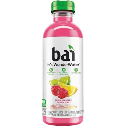 Bai Antioxidant Beverage Variety Pack, 18 fl oz, 15 Bottles – Low Calorie, Gluten-Free, with Vitamin C & E