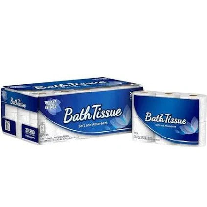" Kirkland Signature 2-Ply Bath Tissue – 380 Sheets, 30 Rolls | Soft, Strong & Affordable"