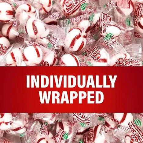 Bob's Sweet Stripes Soft Peppermint Candy – 200 Count (34.5 oz) – Individually Wrapped, Naturally Flavored, Gluten-Free