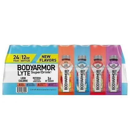 BODYARMOR LYTE Sports Drink Variety Pack, 12 Fluid Ounce (Pack of 24)
