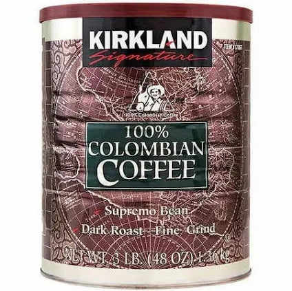 Kirkland Signature Colombian Coffee, Dark Roast, 3 lbs – 100% Arabica, Bold & Smooth Flavor