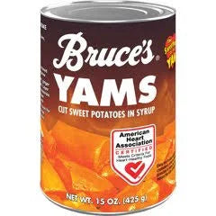 Bruce’s Cut Yams in Syrup – 29 oz Cans (Pack of 4) | Ready-to-Use Sweet Potatoes for Baking, Casseroles & Sides