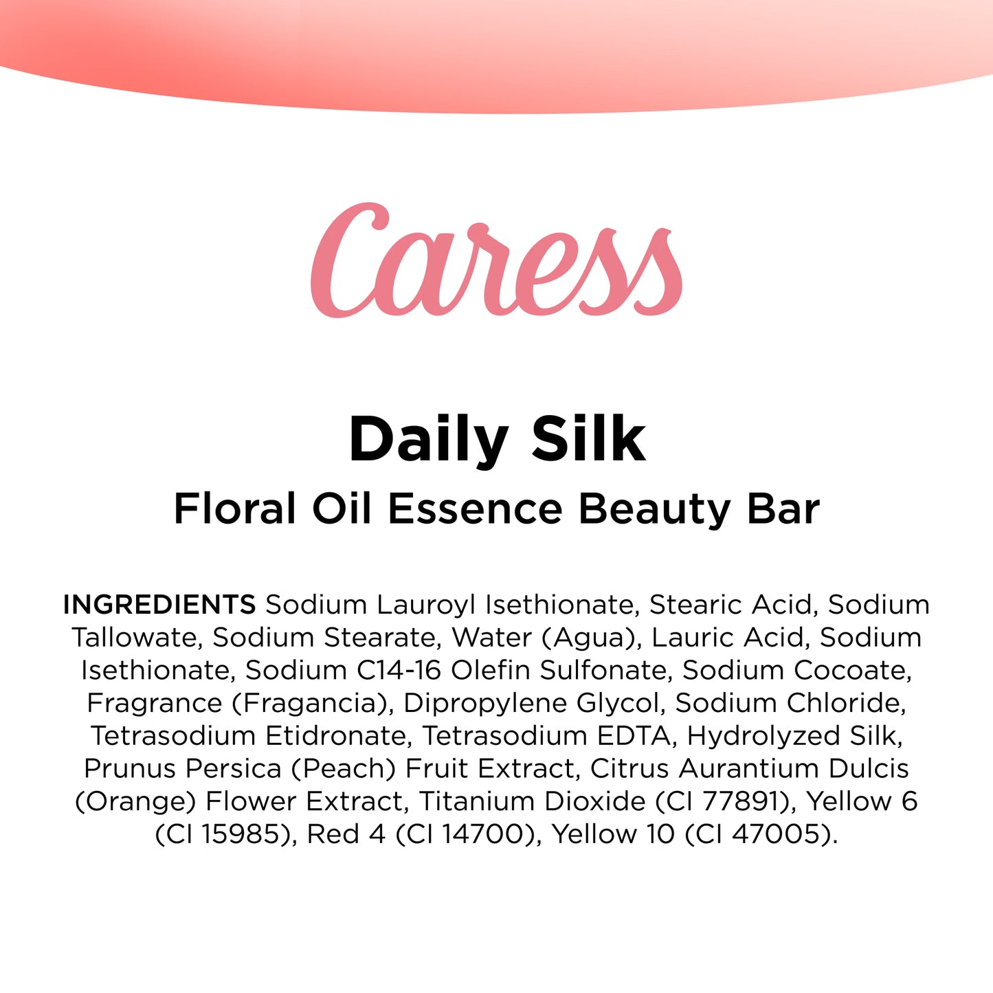 Caress Daily Silk Bar Soap 3.75 oz (16 Pack) – White Peach & Orange Blossom, Moisturizing & Silky Smooth Skin