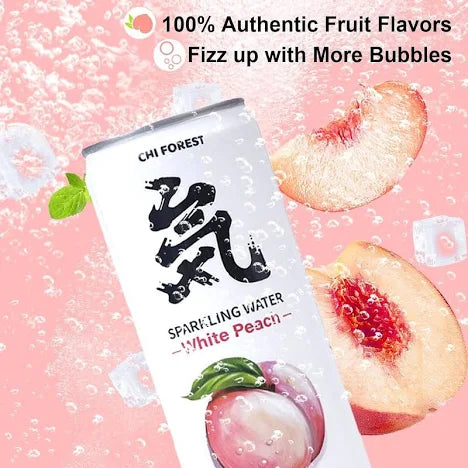 Chi Forest Sparkling Water Variety Pack, 11.15 oz Cans, 24-Count – Zero Sugar, Fruity, Lightly Carbonated