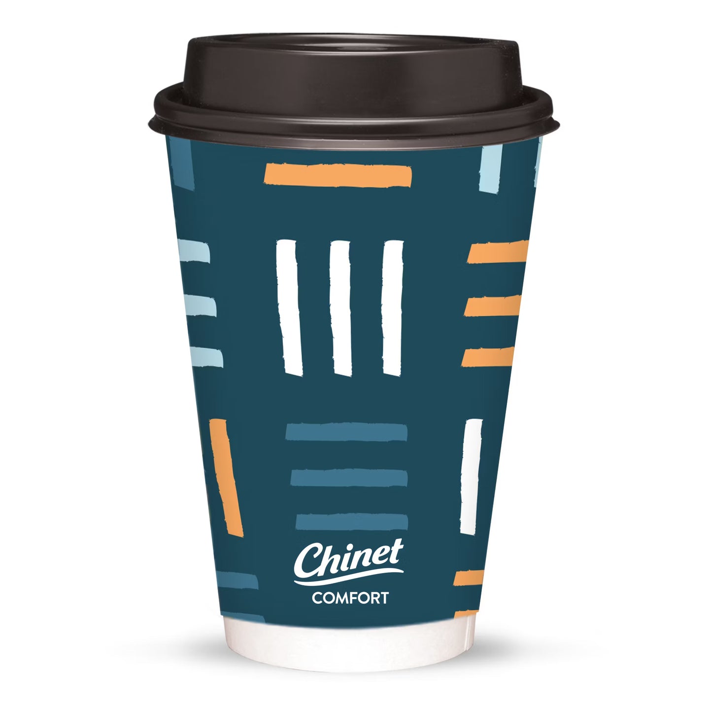 Chinet Comfort 16 oz Disposable Cups with Lids – 80 Count | For Hot & Cold Beverages