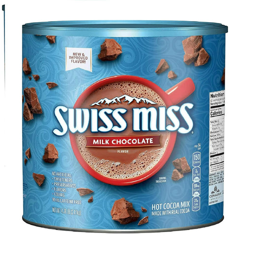 Swiss Miss Milk Chocolate Hot Cocoa Mix – 76.5 oz Canister | Rich, Creamy, Gluten-Free Hot Chocolate Drink Mix for Cozy Comfort