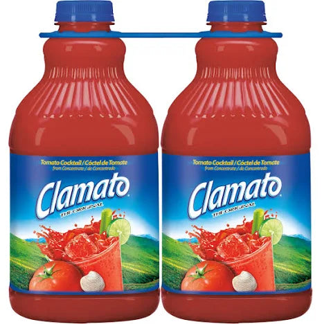 Clamato Original Tomato Cocktail, 64 fl oz, 2-Pack – Bold Flavor for Cocktails & Cooking