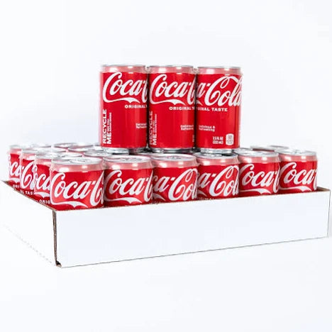 Coca-Cola Mini Cans, 7.5 fl oz, 30-Count – Classic Taste, Perfect Portion, Original Formula