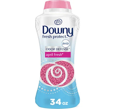 Downy Fresh Protect In-Wash Scent Booster Beads – April Fresh, 34 oz | Odor Defense & Long-Lasting Freshness for Laundry