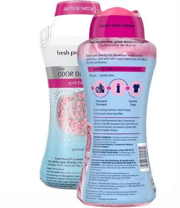 Downy Fresh Protect In-Wash Scent Booster Beads – April Fresh, 34 oz | Odor Defense & Long-Lasting Freshness for Laundry