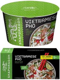 Snapdragon Vietnamese Pho Beef 2.7 oz, 9-Count | Authentic Instant Pho Soup with Tender Beef