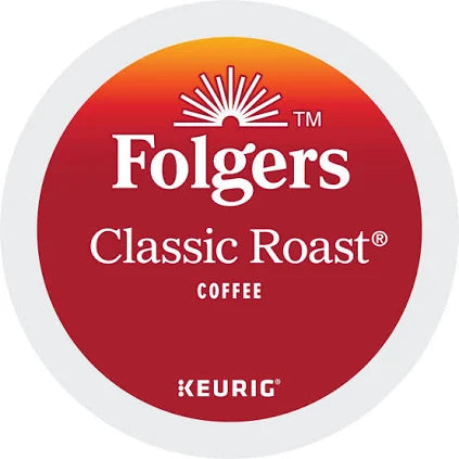 Folgers Classic Roast Coffee K-Cup Pods – 100 Count | Medium Roast, Keurig Compatible, Smooth & Rich Flavor