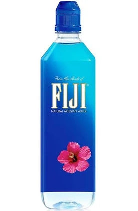 FIJI Natural Artesian Water, 23.7 fl oz Bottles, 12-Count – Silky Smooth, Electrolyte-Rich Hydration