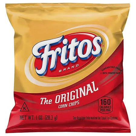 Fritos Original Corn Chips – 1 oz Bags (50 Count) | Classic Crunchy Snack, Single-Serve Packs for Lunches, Parties & On-the-Go