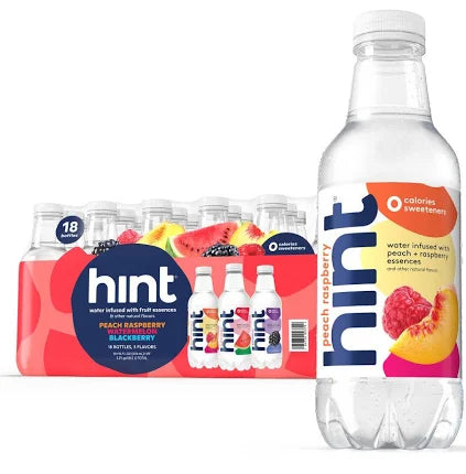 Hint Flavored Water Variety Pack, 16 fl oz Bottles, 21-Count – Fruit-Infused, Zero Sugar & Calories