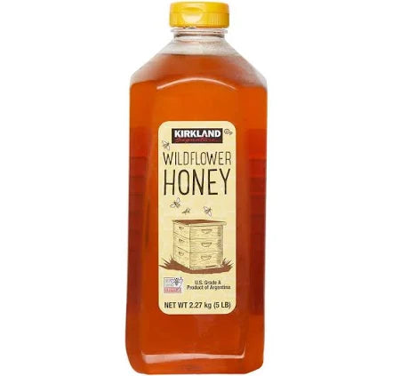 Kirkland Signature Wild Flower Honey, 5 lb – Pure, Raw & Unfiltered Honey |