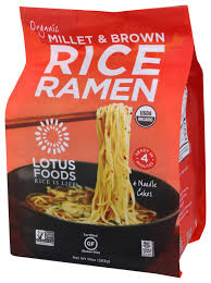 Lotus Foods Organic Millet & Brown Rice Ramen 2.5 oz, 12-Count | Gluten-Free, Whole Grain Instant Noodles