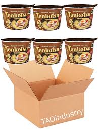 Nongshim Tonkotsu Ramen Bowl 3.56 oz, 6-Count | Rich & Creamy Pork Broth Instant Noodles