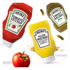 Heinz Ketchup, Relish, Mustard Picnic Pack, 4-Count - Classic Condiments for Every Meal
