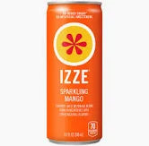 IZZE Sparkling Juice Beverage Variety Pack, 8.4 fl oz Cans, 24-Count – 70% Real Juice, No Added Sugar