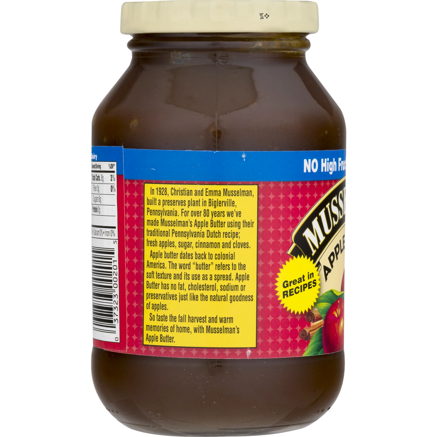 Musselman's Apple Butter – 17 oz Jar | Traditional Pennsylvania Dutch Recipe, No Dairy, Fat, or Cholesterol