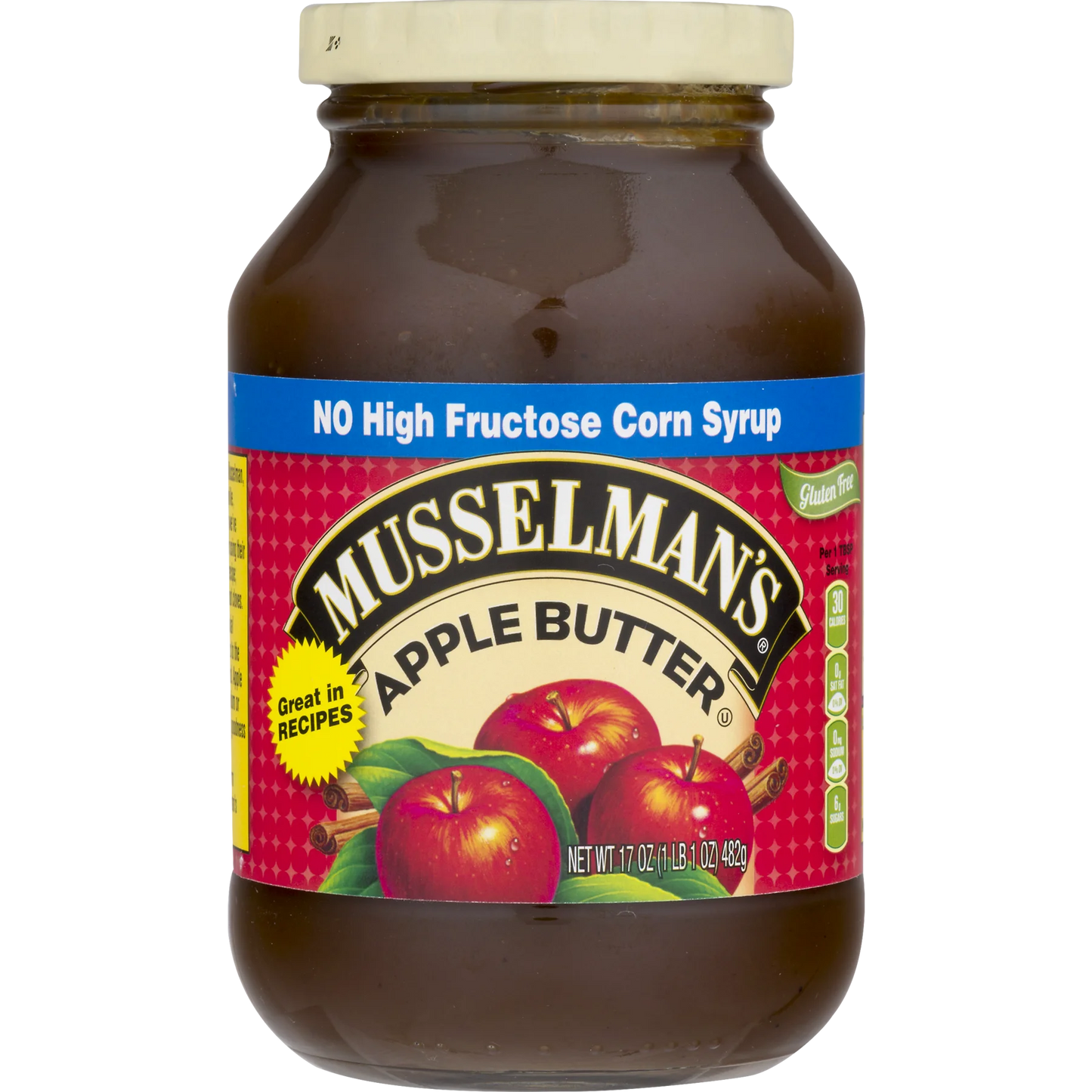 Musselman's Apple Butter – 17 oz Jar | Traditional Pennsylvania Dutch Recipe, No Dairy, Fat, or Cholesterol