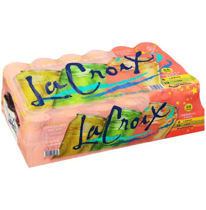 LaCroix Sparkling Water Variety Pack – Lime, Lemon & Grapefruit – 12 fl oz Cans (Pack of 24) | Naturally Flavored, Zero Calorie, Refreshing Hydration