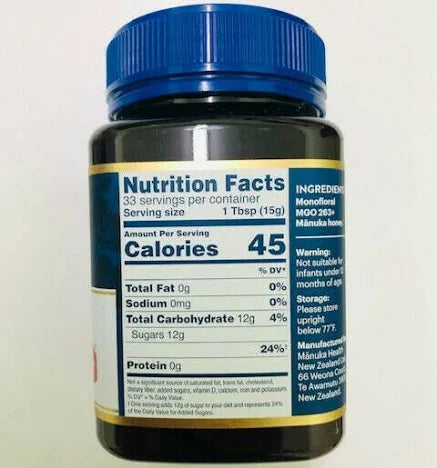 Manuka Health UMF 10+ (MGO 263+) Raw Manuka Honey 17.6 oz