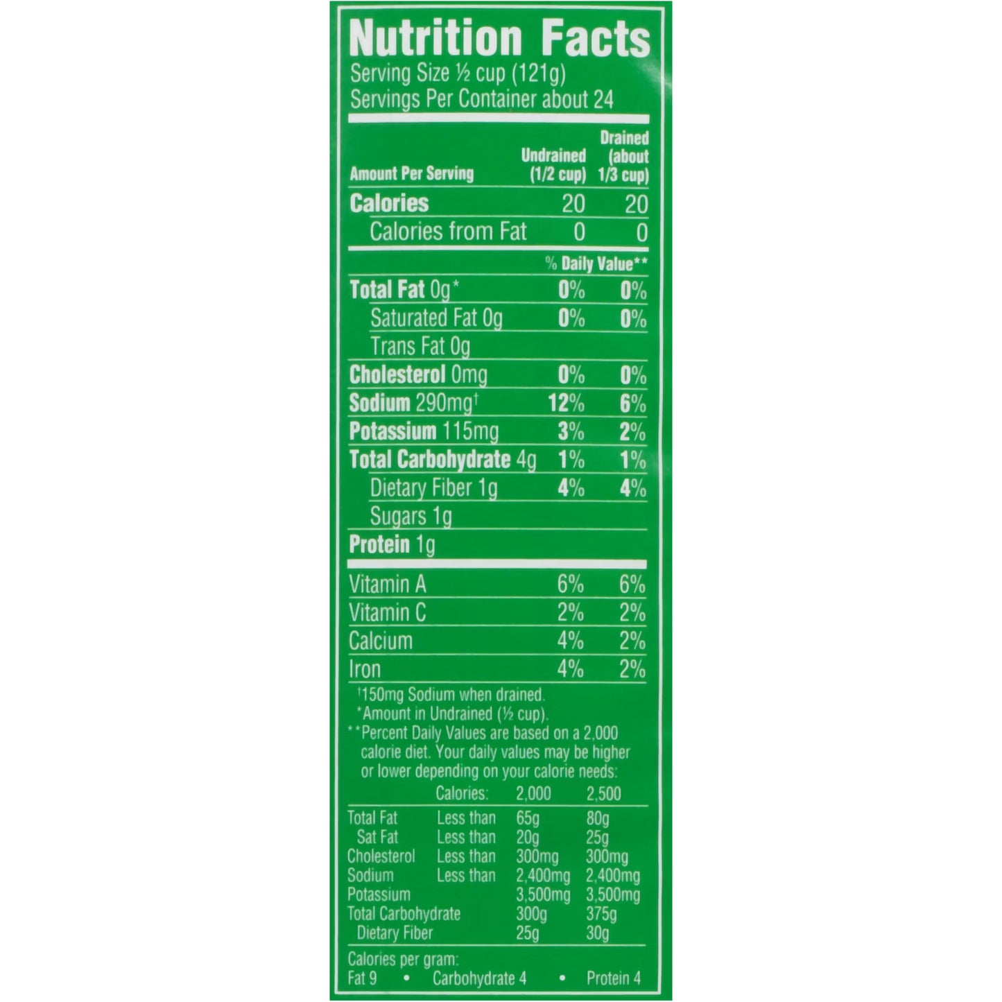 Del Monte Blue Lake Fancy Cut Green Beans, 101 oz Can, Canned Vegetables