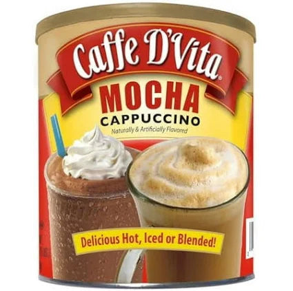 Caffe D'Vita Instant Mocha Cappuccino Mix, 4 lbs – Creamy, Rich, Easy to Prepare