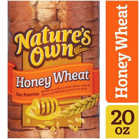 Nature’s Own 100% Whole Wheat Bread, 20 oz – No Artificial Preservatives, Heart Healthy, Good Source of Fiber