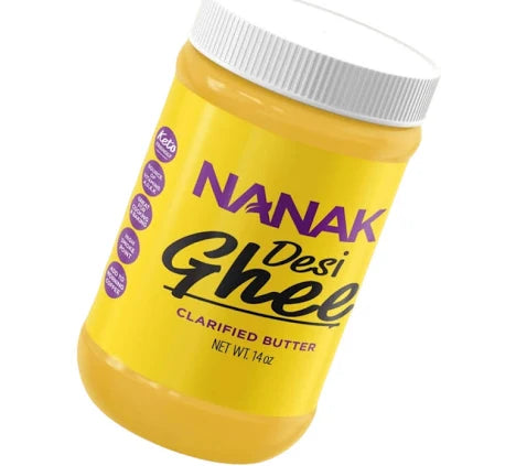 Nanak Pure Desi Ghee (Clarified Butter), 3.5 lbs – Traditional Flavor, Rich Aroma, Ideal for Cooking & Ayurveda