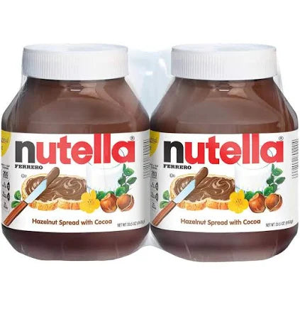 Nutella Hazelnut Spread with Cocoa, 33.5 oz, 2-Pack – Creamy Chocolate Hazelnut Spread