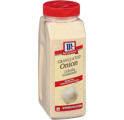 McCormick Granulated Onion, 18 oz – Pure Seasoned Onion Powder for Cooking & Baking