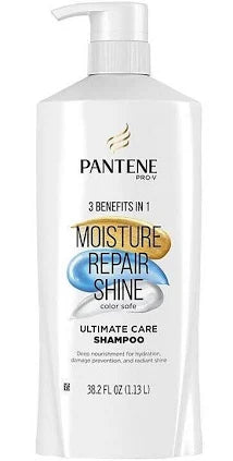 Pantene Pro-V Repair & Shine Shampoo – 38.2 fl oz | Revives Damaged Hair & Split Ends, Deep Nourishment & Shine