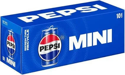Pepsi Mini Cans, 7.5 fl oz, 30-Count – Original Taste, Perfect Mini Size, 100 Calories