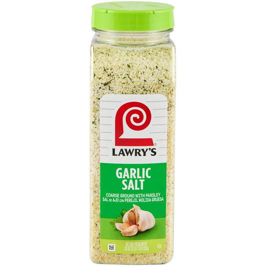 Lawry’s Garlic Salt with Parsley - 33 oz | Kosher, No MSG | Premium Seasoning for Cooking